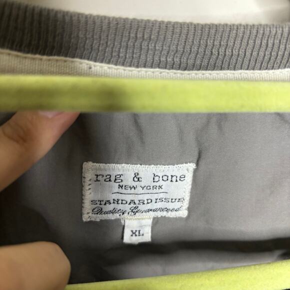 Rag & Bone Charcoal Grey Long Sleeve Henley Sz XL - Picture 6 of 12